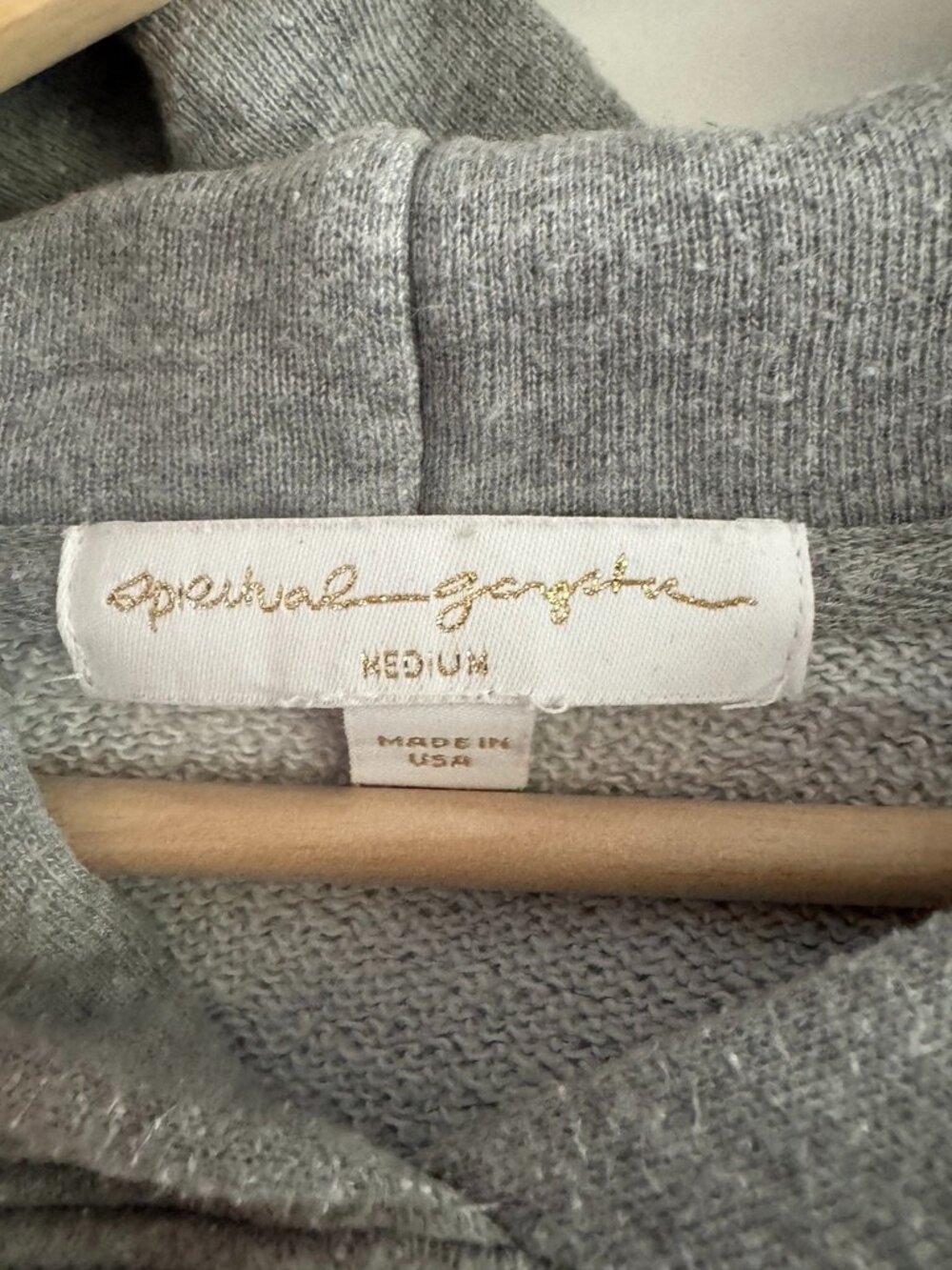 Spiritual Gangster Gray Rainbow Stripe Cropped Hoodie We Are One Size M - Picture 3 of 5